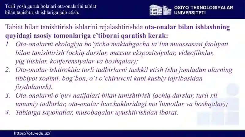 Turliyosh guruh bolalari otа-onalarni tabiat bilan tanishtirish 2