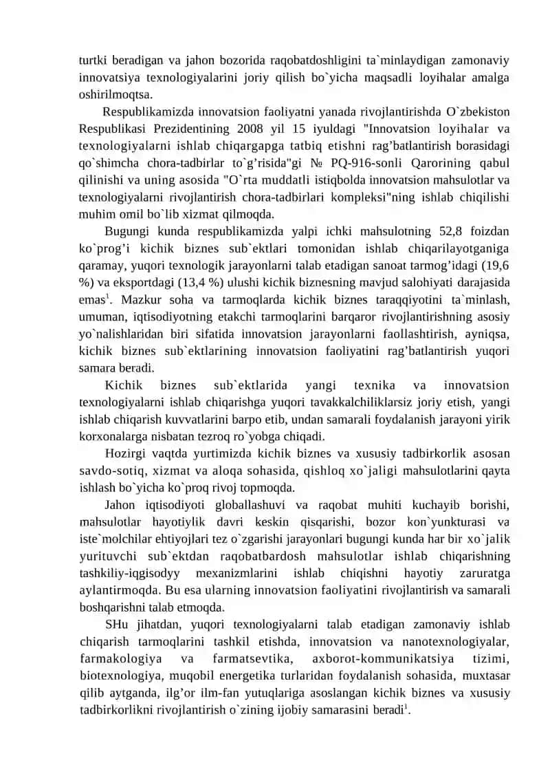 DAVLATNING IQTISODIYOTDA XUSUSIY TARMOQ VA TADBIRKORLIKNI QO‘LLAB-QUVVATLASH SIYOSATI 2