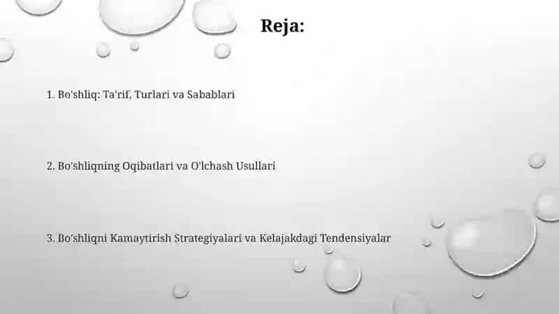 Bo'shliq: Ta'rif, Turlari va Sabablari 2