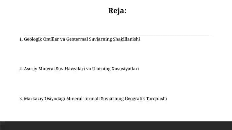 Oʻrta Osiyoda mineral termik suvlarni geografik tarqalishi 2