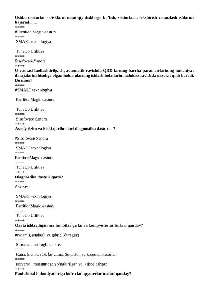 Nuqsonlar to’g’risida BIOS 2