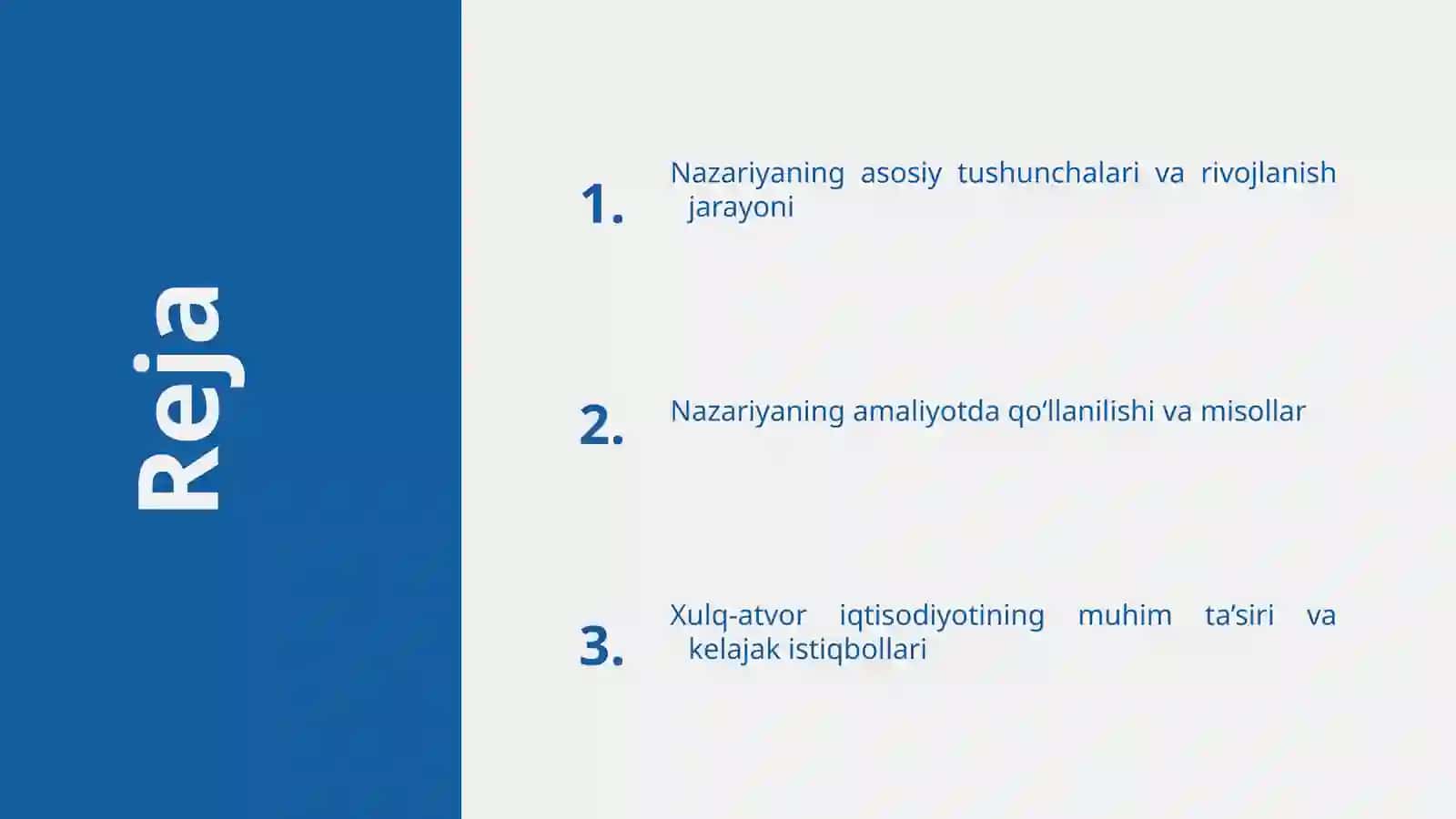 Xulq atvor iqtisodiy nazaryasi metodologyasi 2