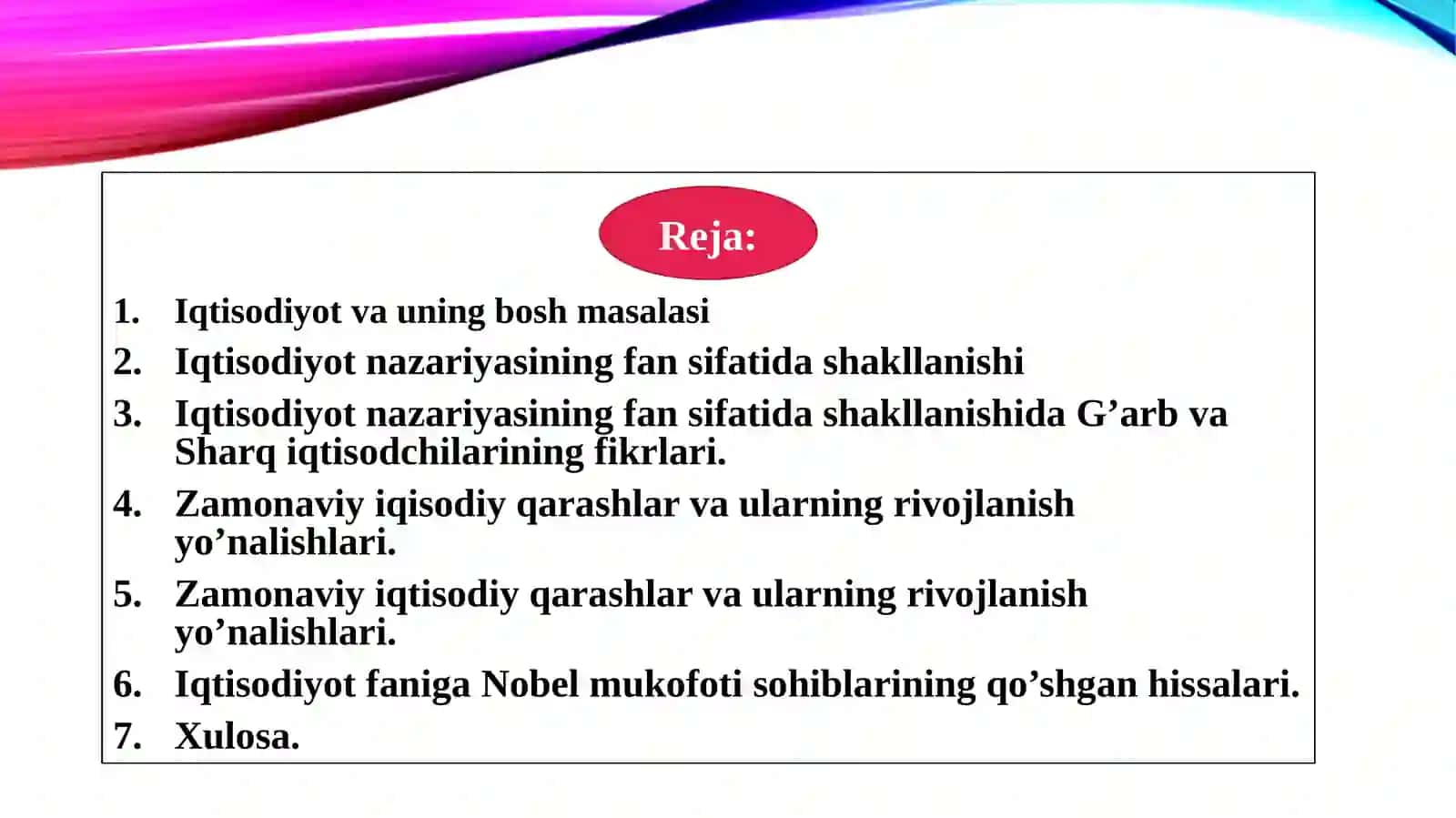iQTISODIYOTNAZARIYASINING FAN SIFATIDA SHAKLLANISHIDAGI ASOSIY OQIMLAR 2
