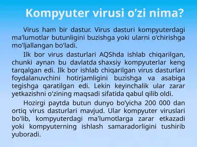 Viruslar va Antiviruslar 2