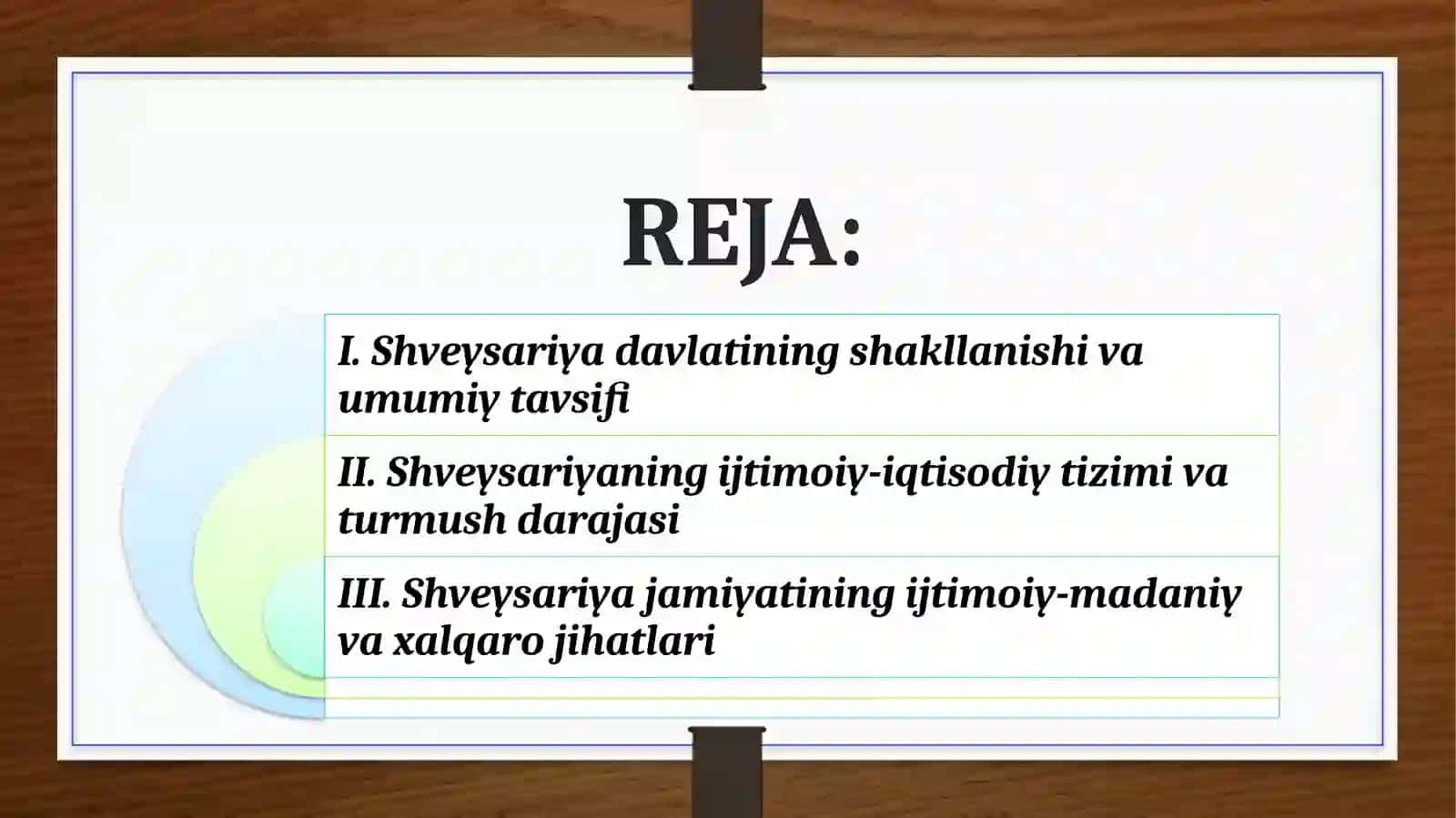 SHVEYSARIYA DAVLATI 2