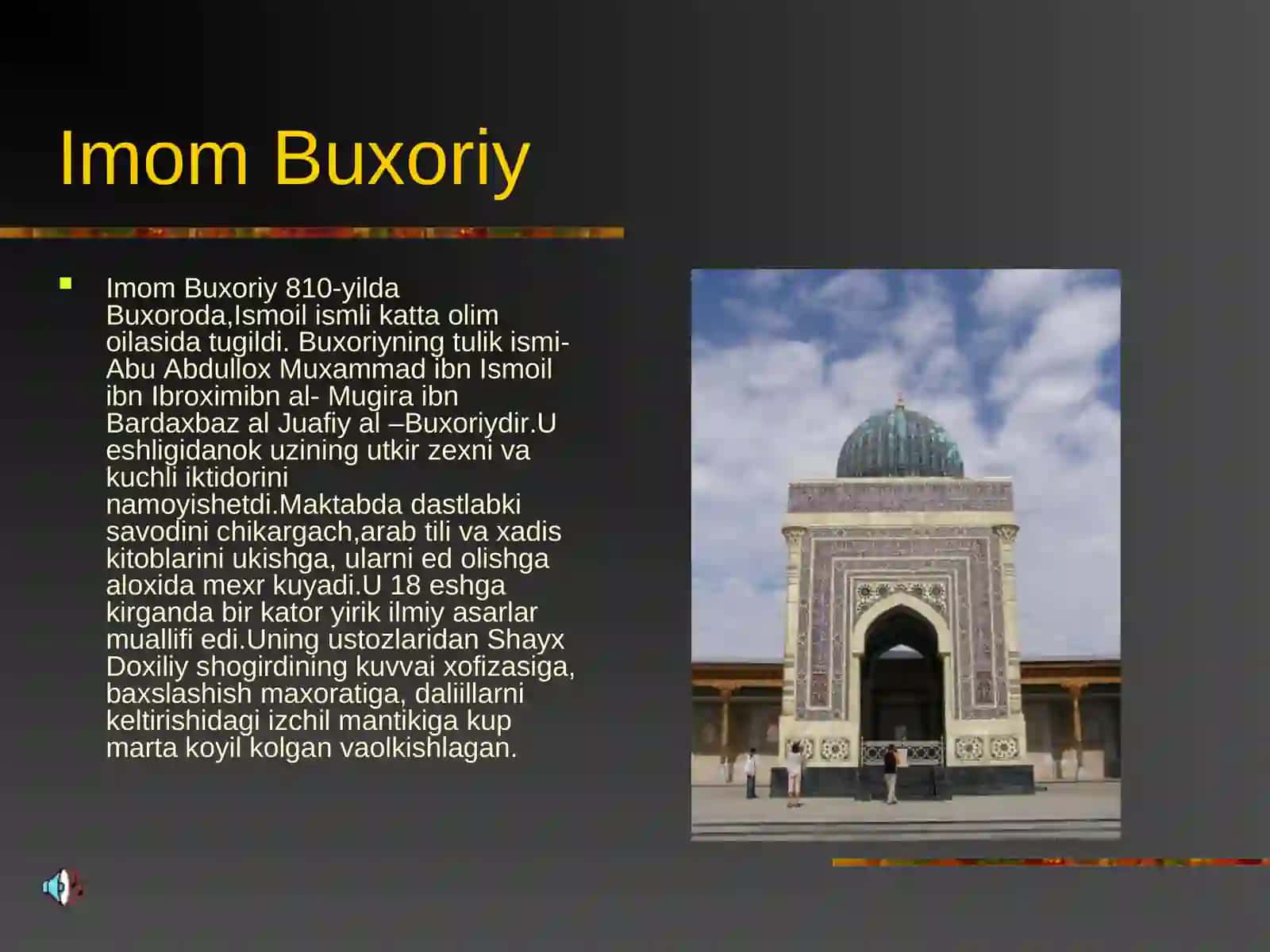 IMOM AL-BUXORIY HADISLARI 2