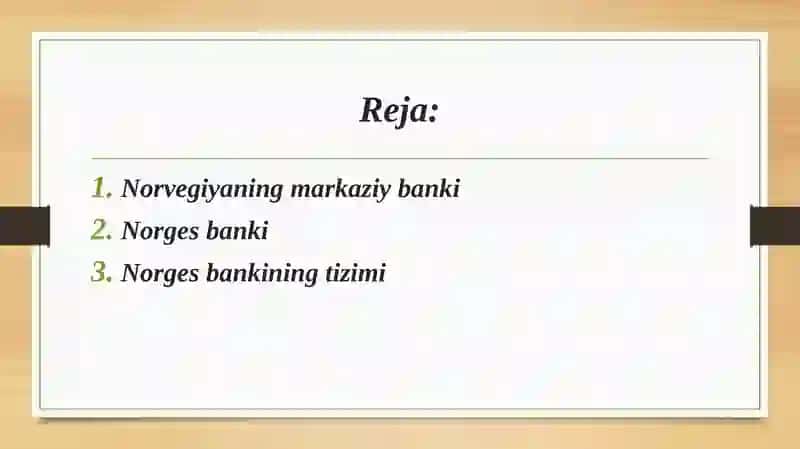 Norvegiya bank tizimi 2