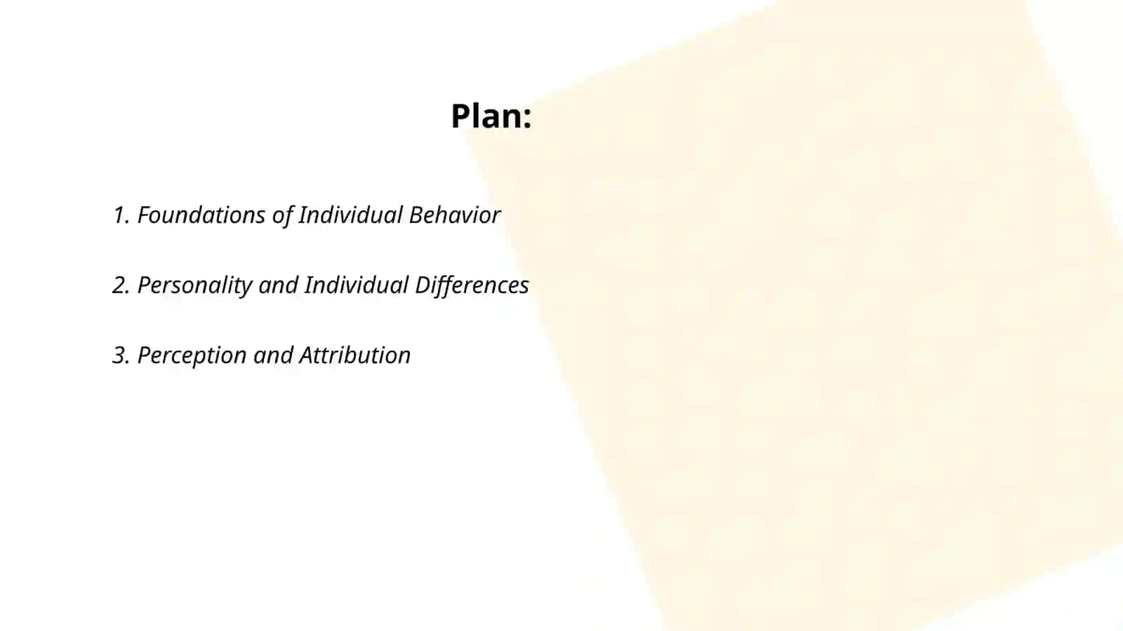 Individual, group and team behaviour 2