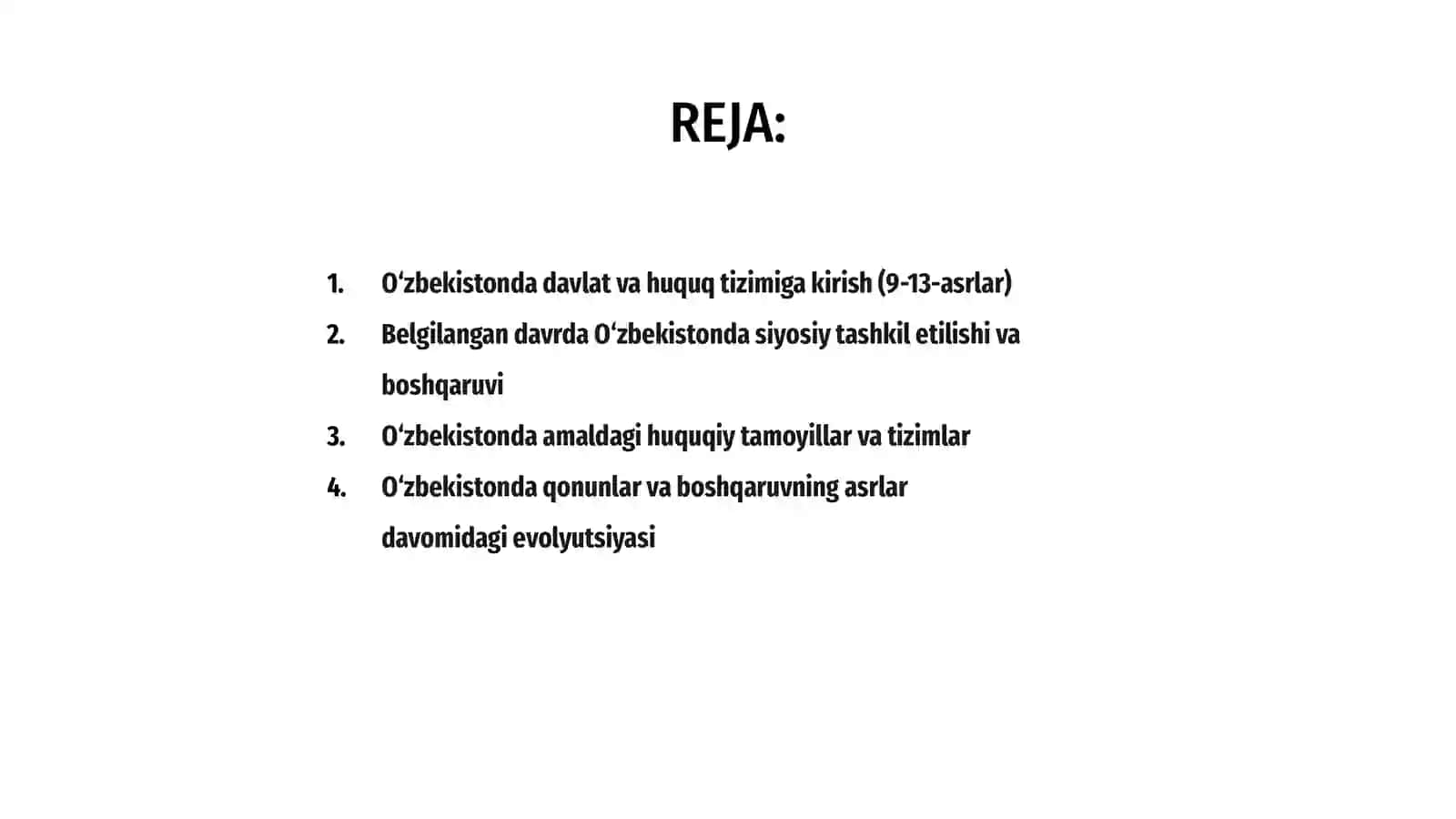IX - XIII asrlarda O'zbekiston hududida davlat va huquq 2