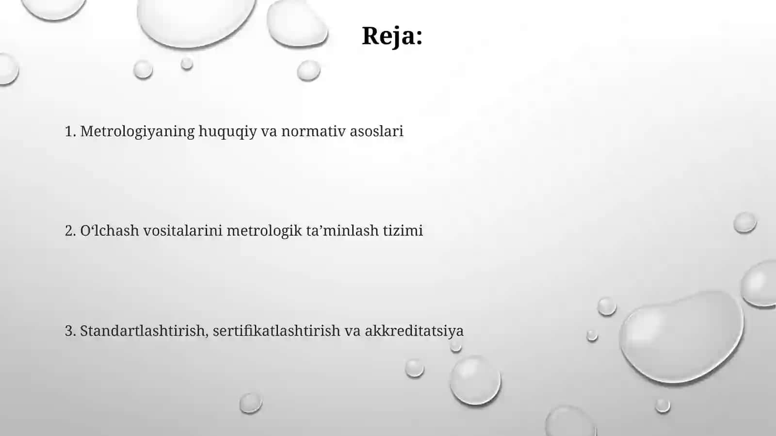 Oʻlchash vositalari boʻyicha davlat va tarmoq standartlati bilan tanishish 2