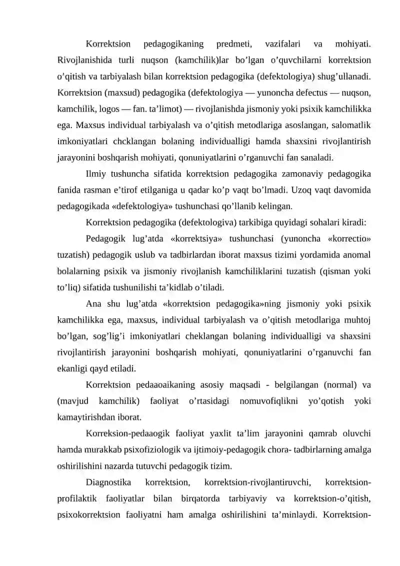 KORREKSION PEDAGOGIKA ASOSLARINI 2