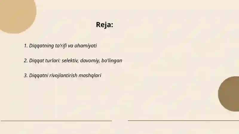 Diqqatning ta'rifi va ahamiyati 2
