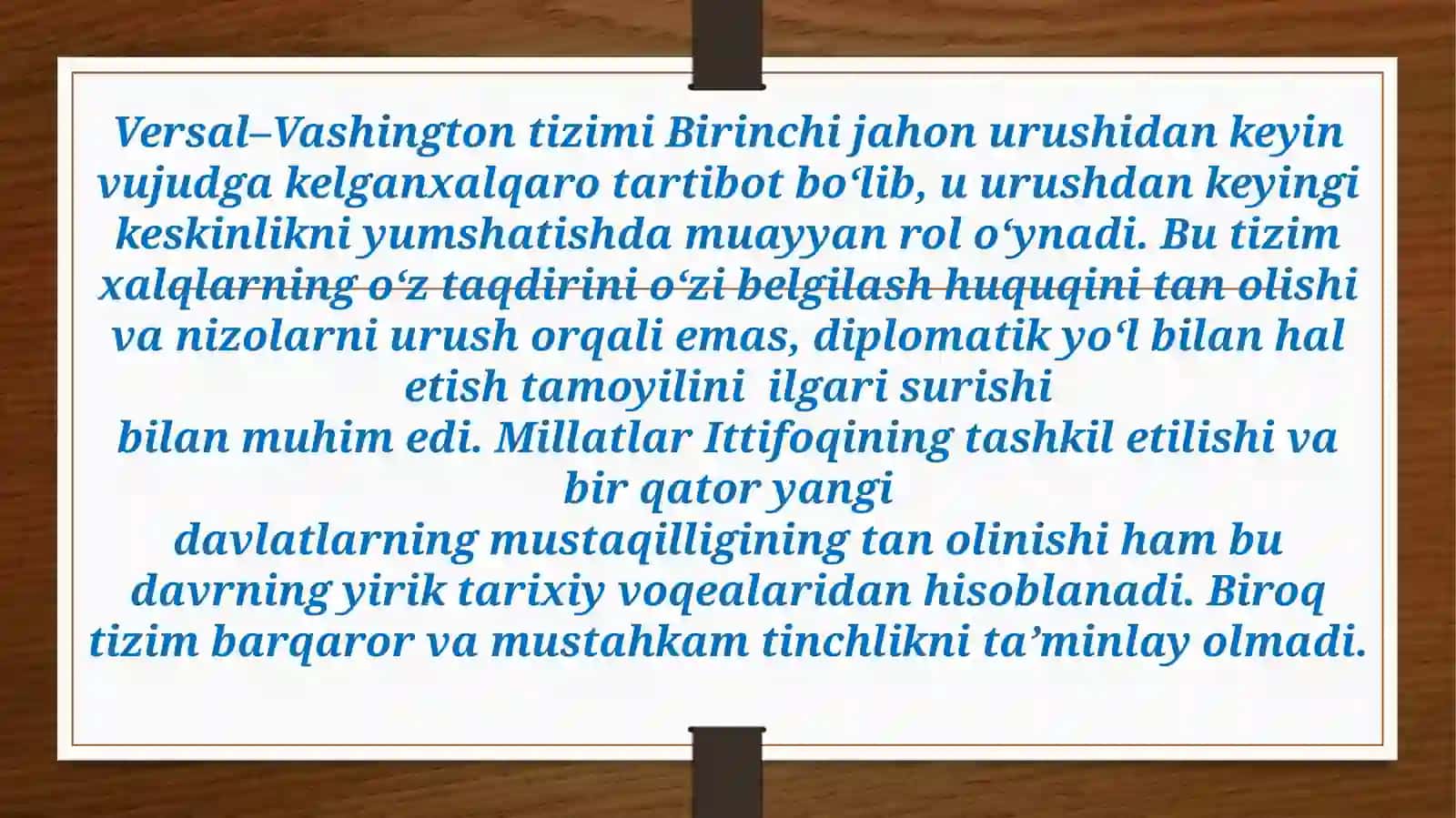 BIRINCHI VA IKKINCHI JAHON URUSHLARIORALIG‘IDAGI XALQARO MUNOSABATLAR VA DIPLOMATIYA 2