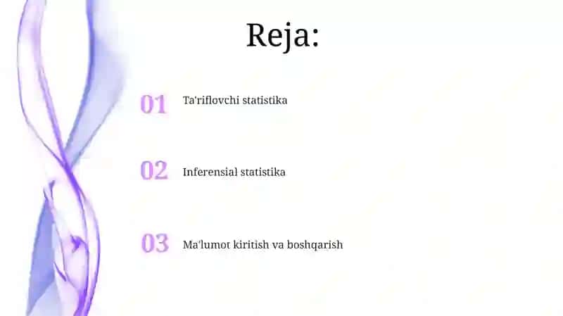 SPSS DASTURI HAQIDA UMUMIY TUSHUNCHA 2