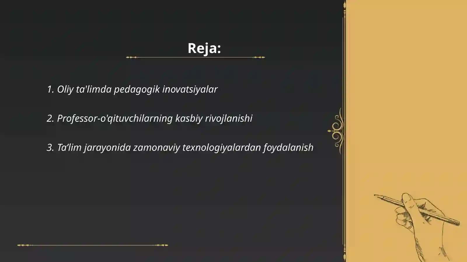 Oliy ta'limda pedagogik innovatsiyalar 2