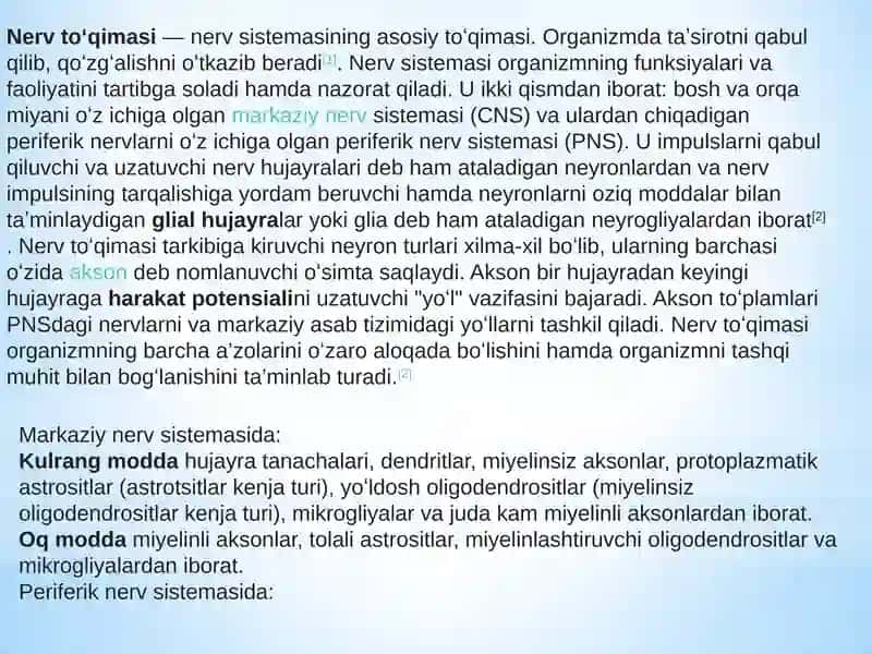 Gulsevarning Tibbiy gistalogiya Prezentatsiyasi 2