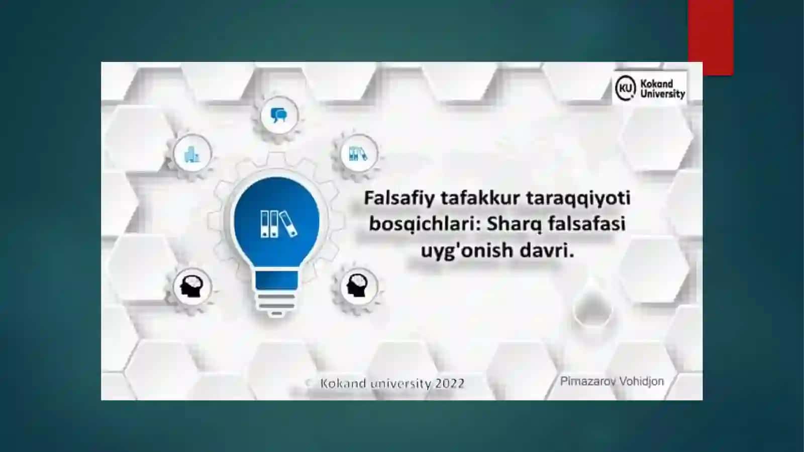 Ilk o‘rta asr Sharq va uyg‘onish davri falsafasi. 2