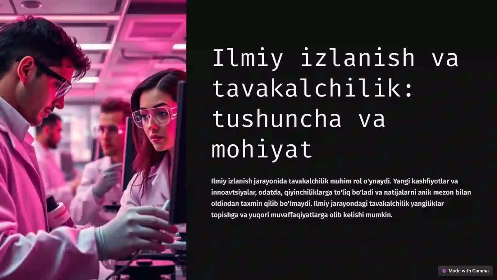 Olimlarning tavakalchilik turlari va xususiyatlari 2