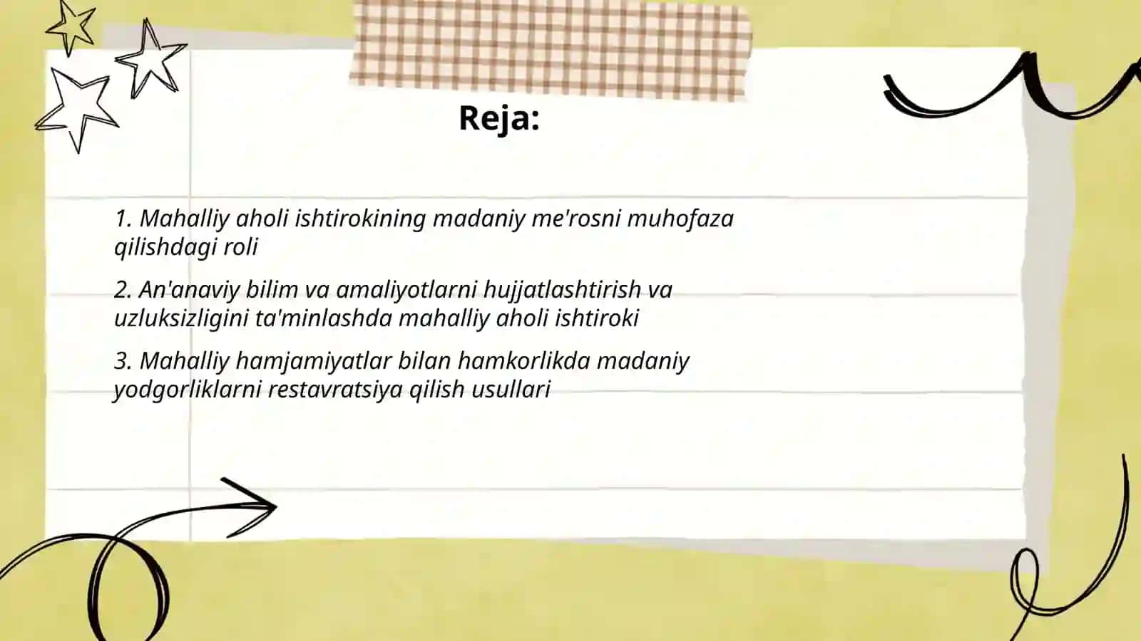 Madaniy me'rosni muhofaza qilishda mahalliy aholi ishtiroki 2
