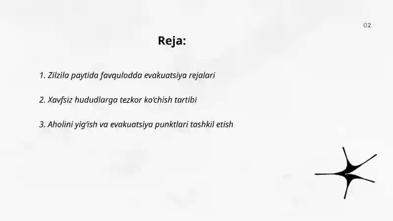 Zilzila vaqtida aholi harakatlari 2