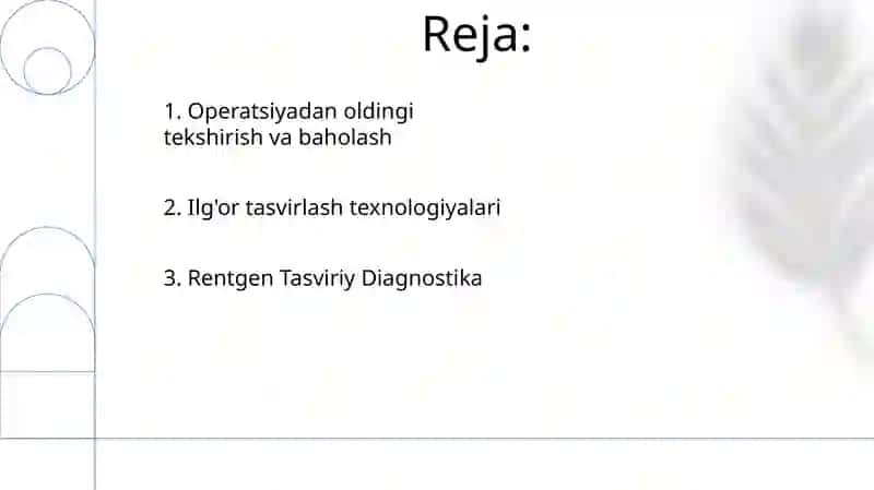 Xirurgik stomatologik yordamga muhtoj bemorni tekshirish va qoʻshimcha tekshirish usullari 2
