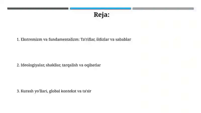 Ekstremizm va fundamentalizm 2