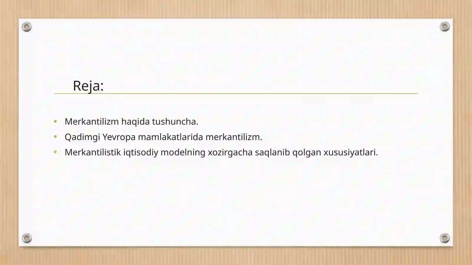 TURLI MAMLAKATLARDA MERKANTILISTIK IQTISODIY TA’LIMOTLAR 2