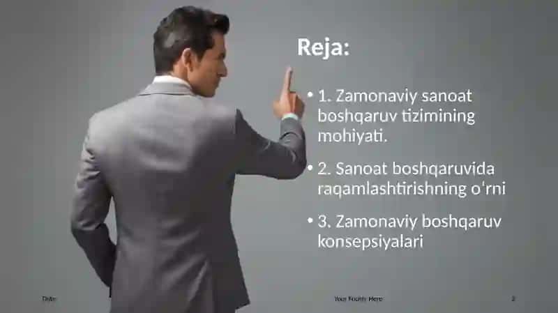 Sanоatda zamonaviy boshqaruv tizimi 2