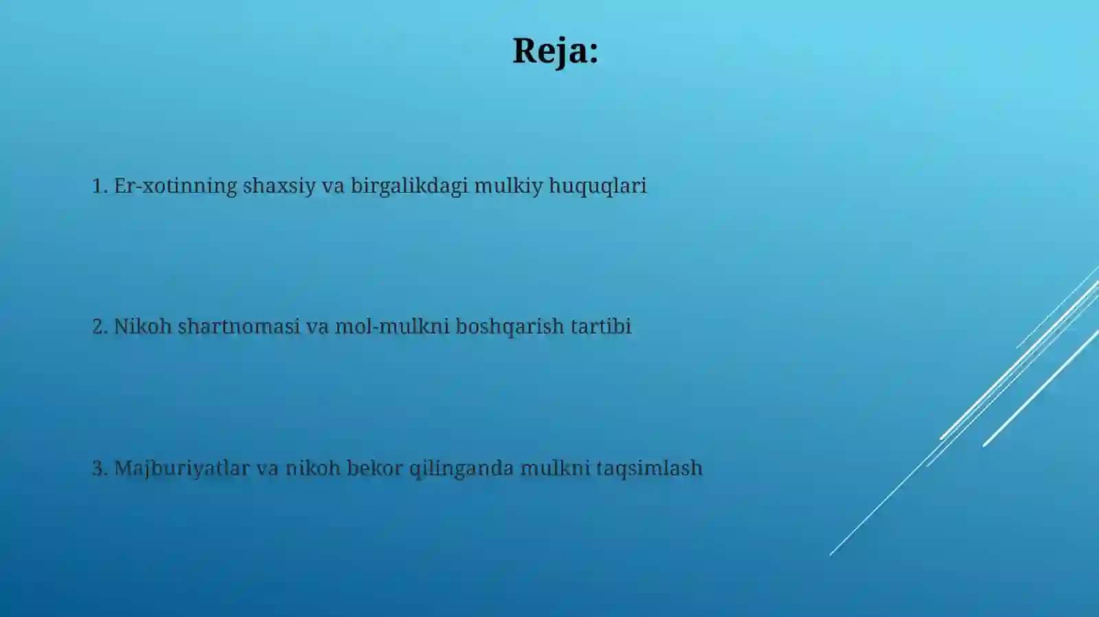 Nikoh shartnomasi tushunchasi va huquqiy asoslari 2