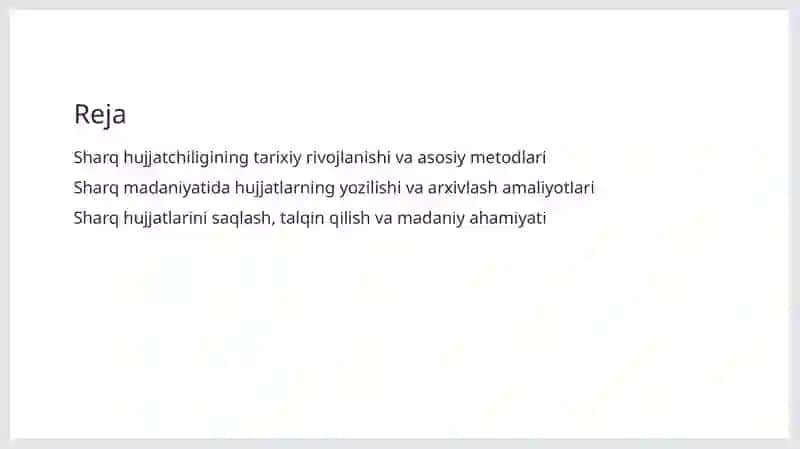 Sharq hujjatchiligi 2
