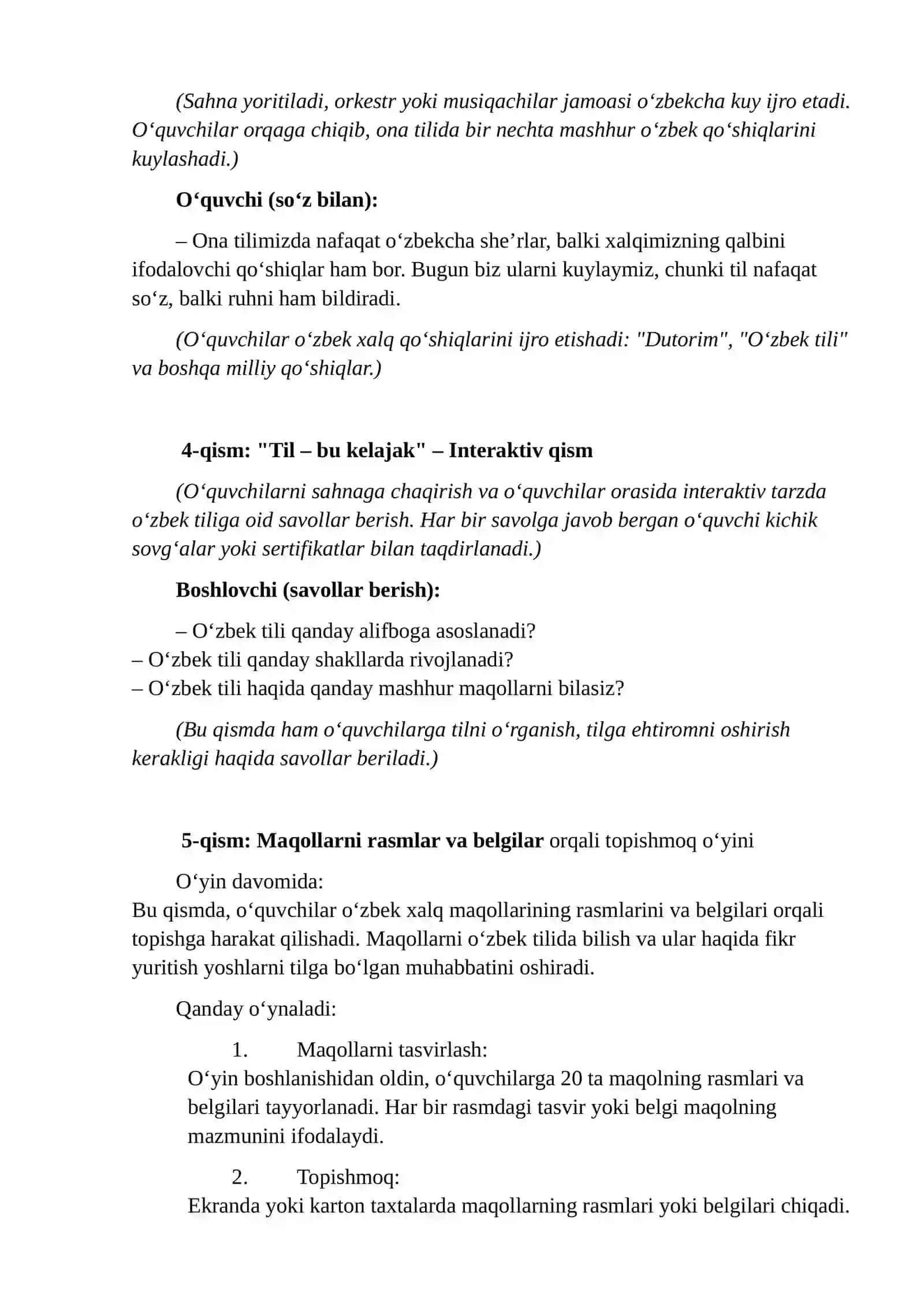 O‘zbek Tili Bayrami: "Tilimiz – G‘ururimiz" 2