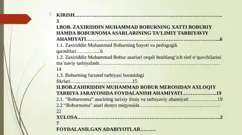 ZaxiriddinMuhammadBoburning“XattiBoburiy”hamda“Boburnoma”asarlariningtaʼlimiytarbiyaviy 2