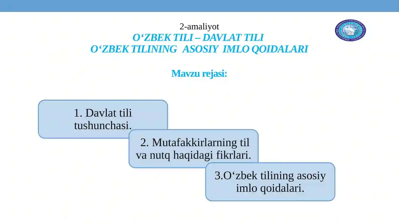 O‘zbek Tilshunosligi 2