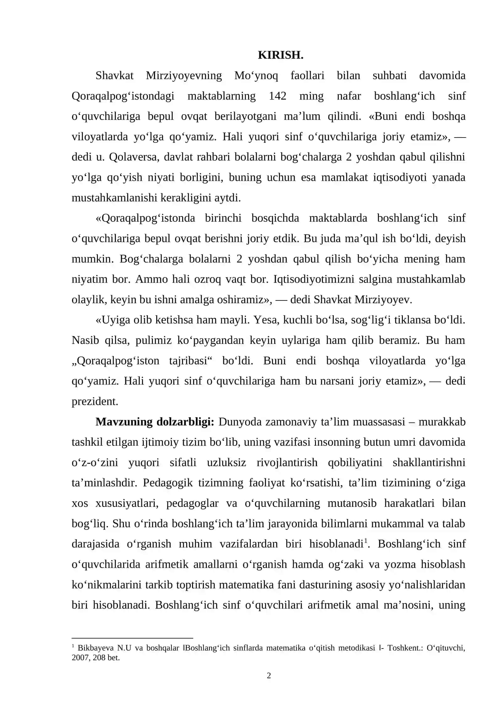 1000 ICHIDA KO’PAYTIRISH VA BO’LISH MAVZULARINI O’QITISH METODIKASI 2