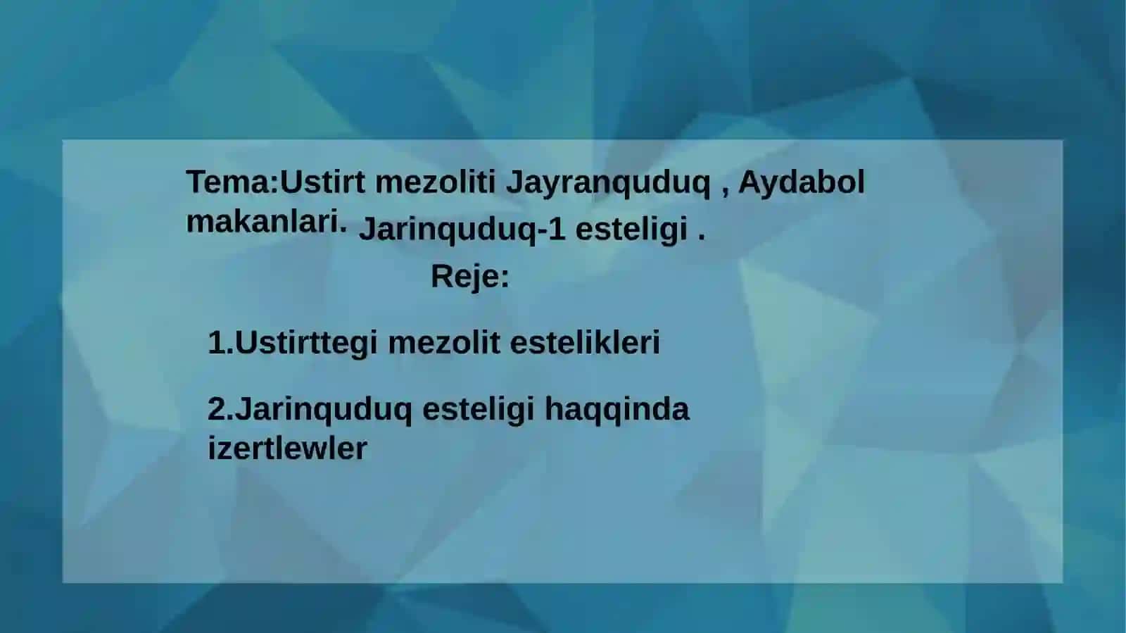 Jarinquduq-1esteligi 2