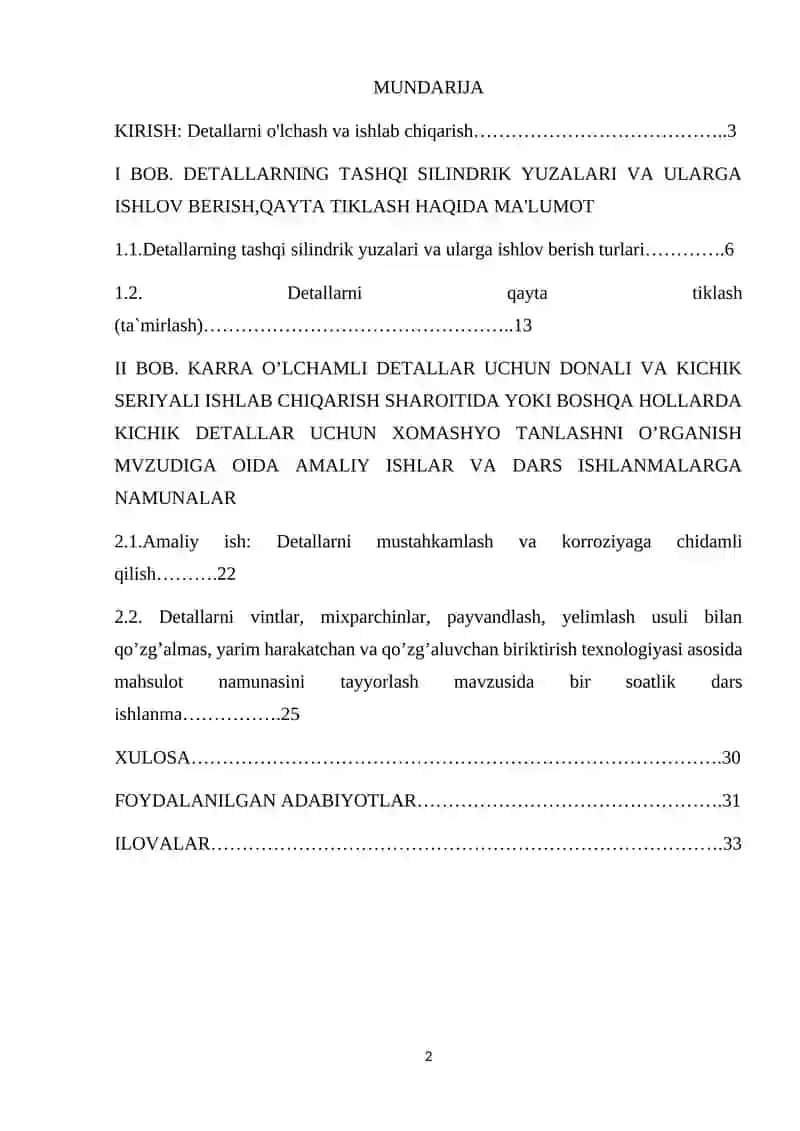 AMALIY ISH: DETALLARNI MUSTAHKAMLASh VA KORROZIYAGA CHIDAMLI QILISH 2