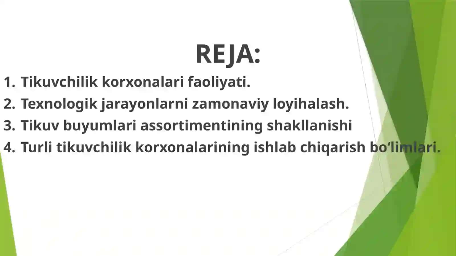 Texnologik jarayonlarni loyihalashga umumiy talablar 2