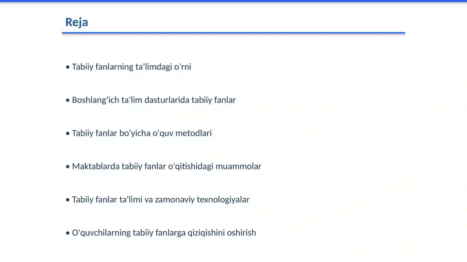 Tabiiy fanlar ta'limi 2