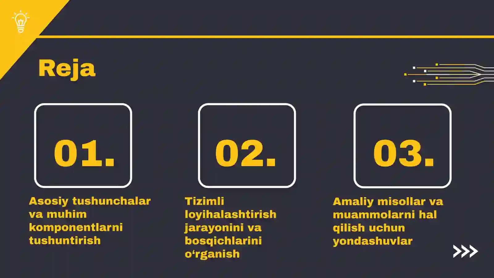 Ish urinlarini loyihalash 2