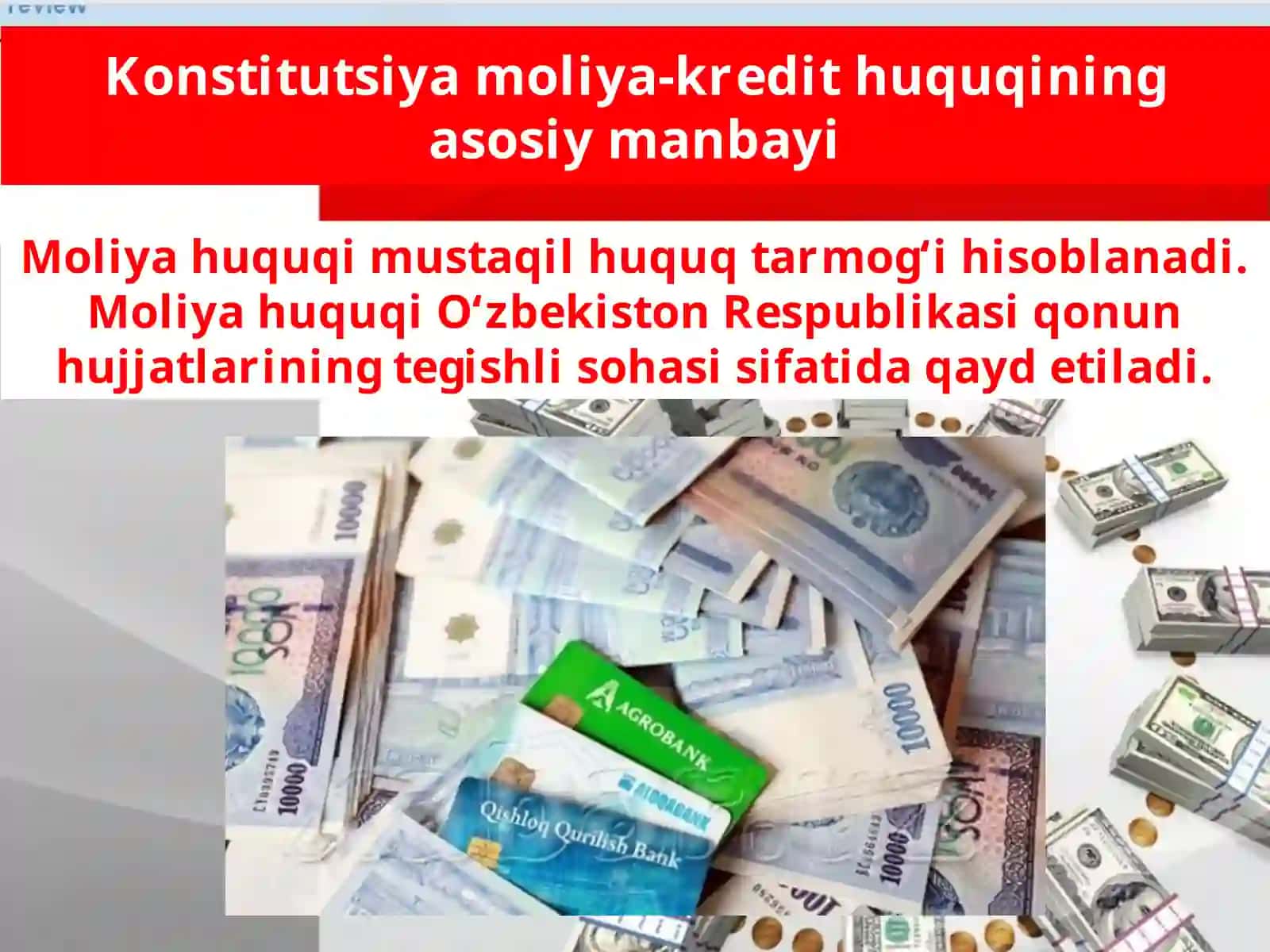 O‘zbekistonda moliya-kredit tizimi 2