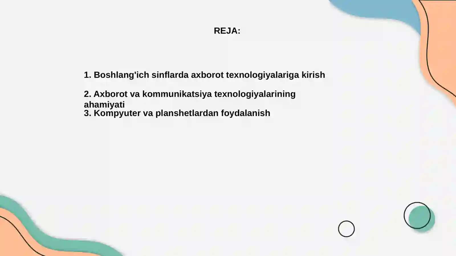Boshlang'ich sinflarda axborot kommunikatsiya texnalogiyalari 2