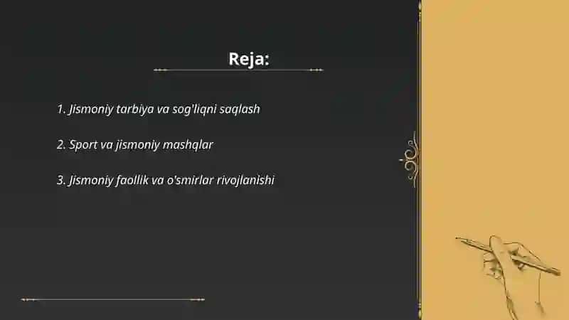 Jismoniy tarbiya va iste'dodni rivojlantirish 2