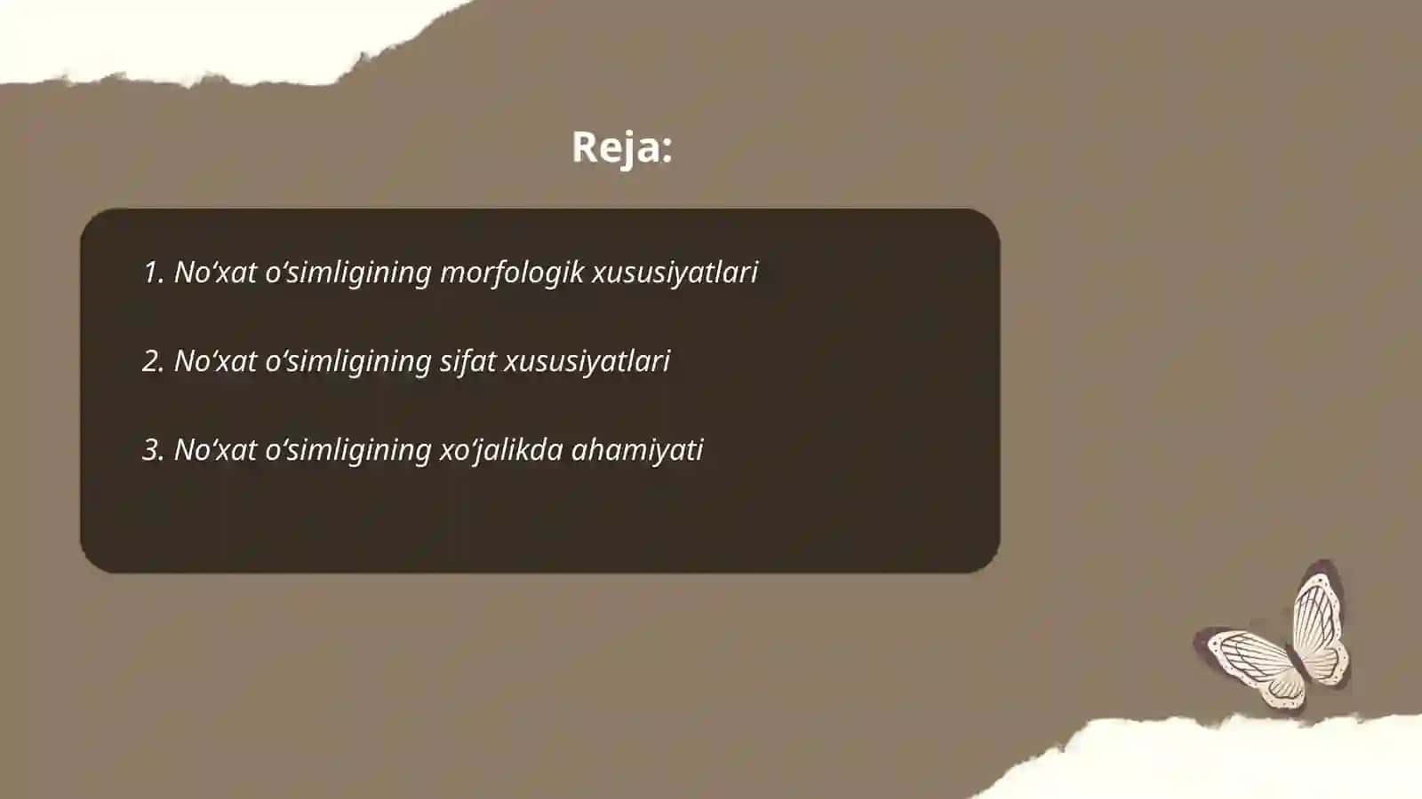 Noʻxat oʻsimligining morfologik-sifat va xoʻjalikda ahamiyati belgilarining irsiylanishi qonunlari 2
