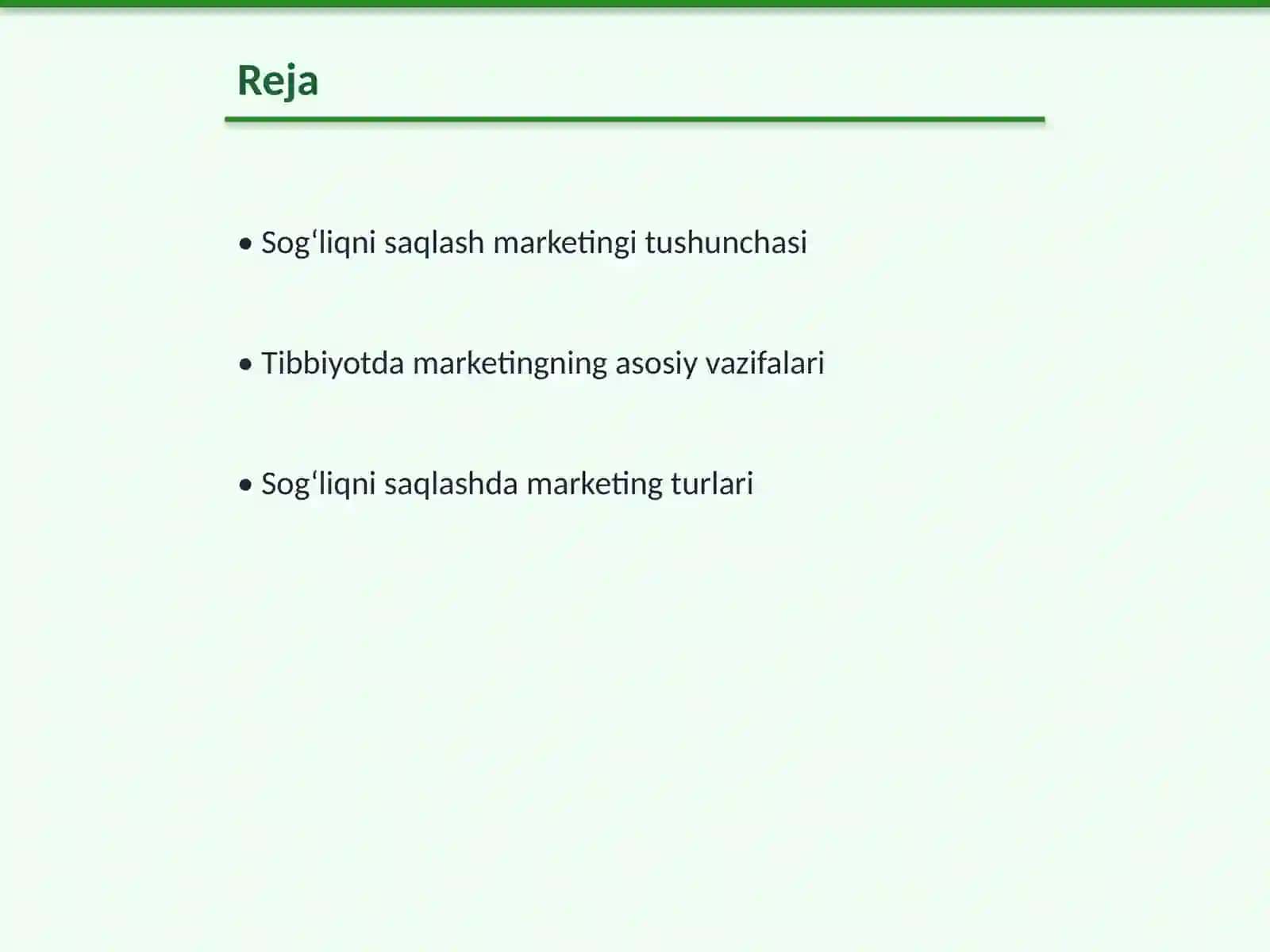 Sog'liqni saqlashda marketing 2