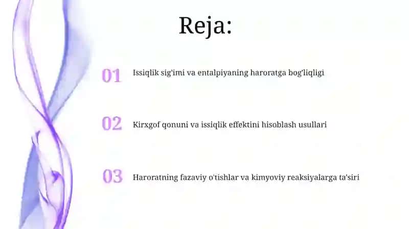 Issiqlik effektini temperaturaga bogʻliqligi 2
