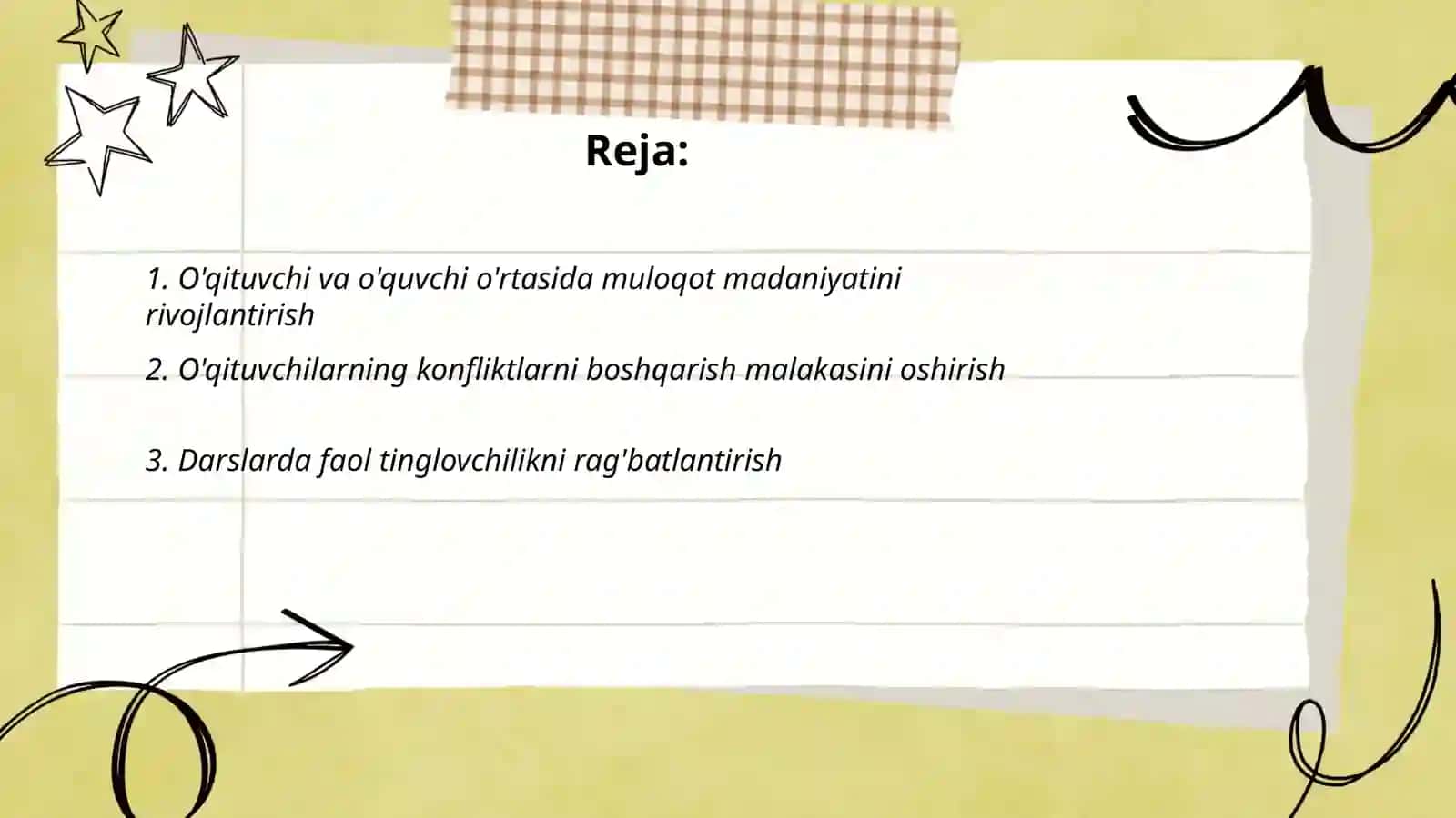Ta'lim muassasalarida o'qituvchi va o'quvchi o'rtasidagi nizolarni oldini olish yo'llari 2