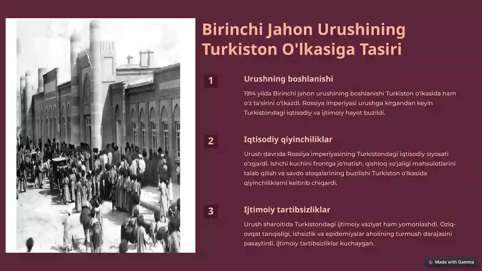Mustamlakachilik Sharoitida Turkiston O'lkasida Madaniy Hayot 2