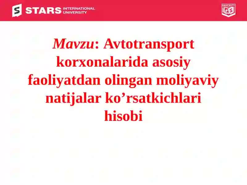 TURLI TARMOQLARDA BUXGALTERIYA HISOBINING XUSUSIYATLARI 2