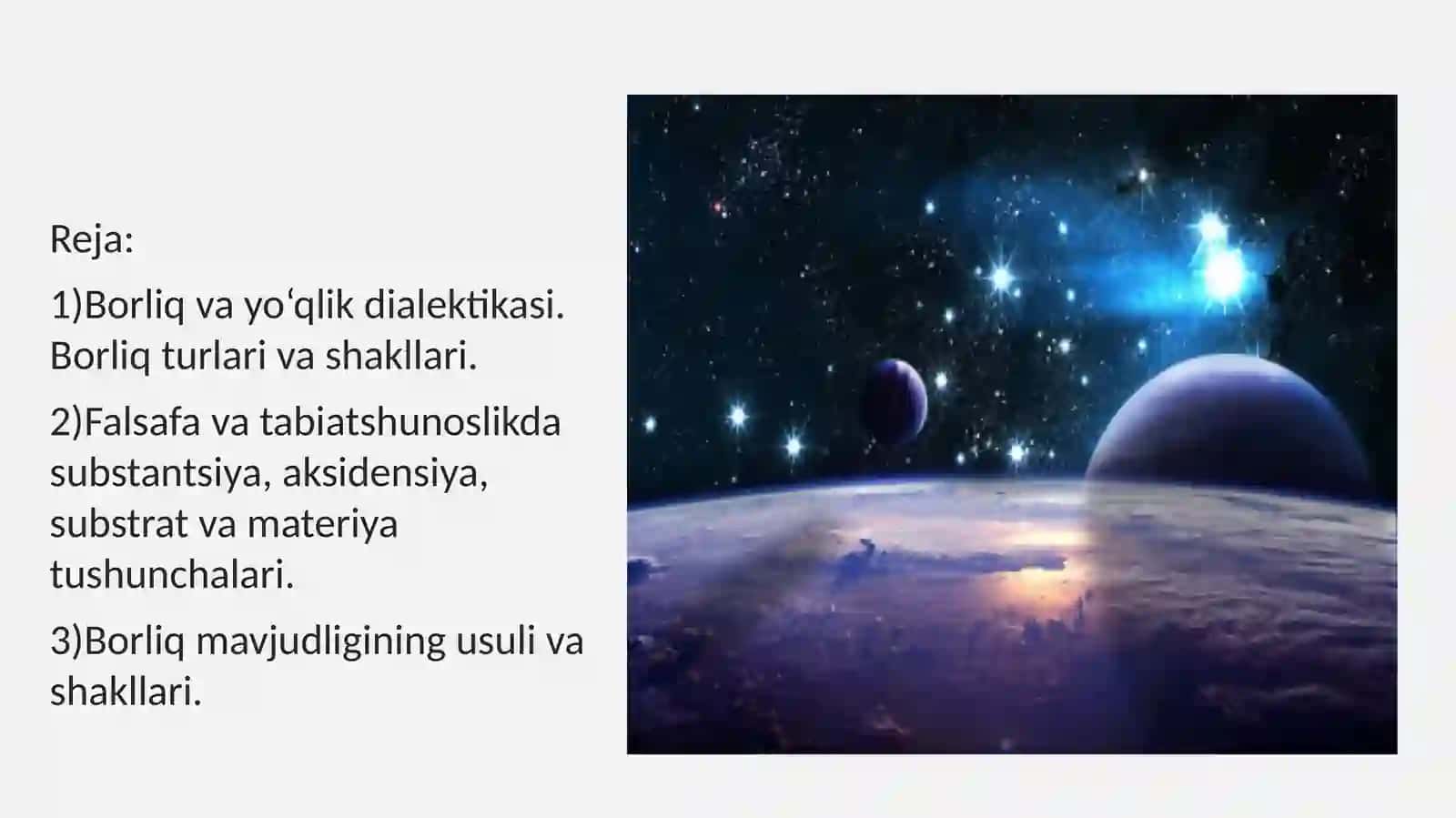 Borliq falsafasi(ontologiya) 2