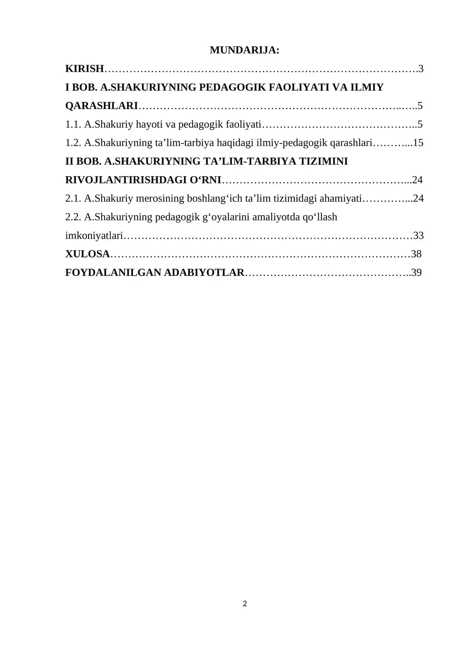 A.Shakuriyning ta’lim-tarbiyani rivojlantirishda tutgan o‘rni 2